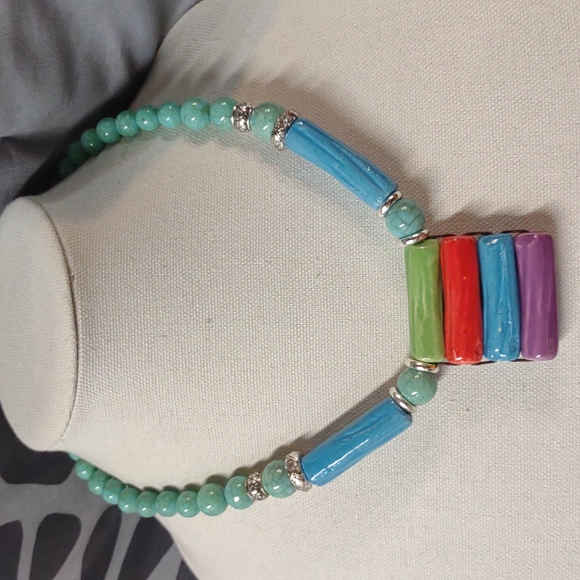 Jewelry - Artisan Vintage Glass Necklace